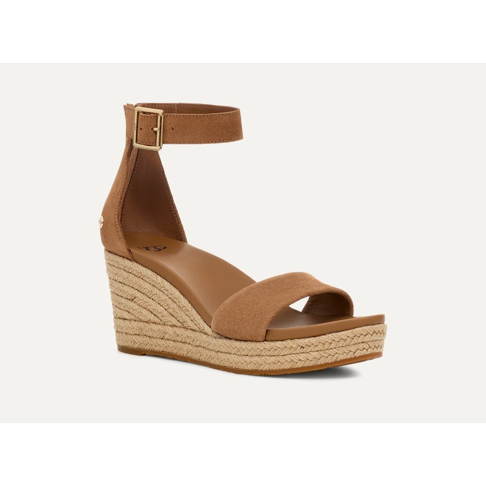 NWOB UGG Aylani Espadrille Wedge Sandals